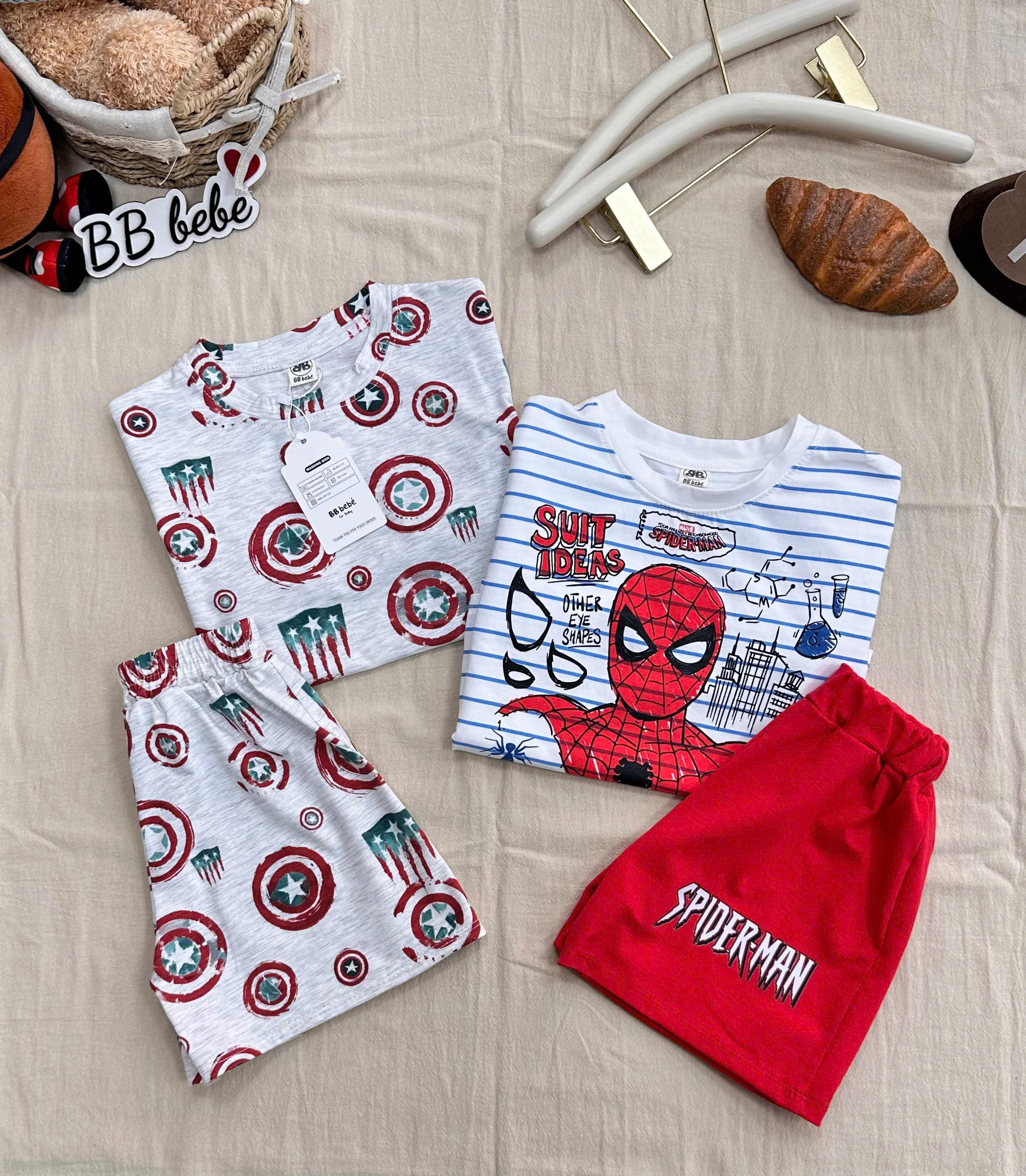 XẢ B843 - SET 2 BỘ ĐÙI NHỆN SUIT