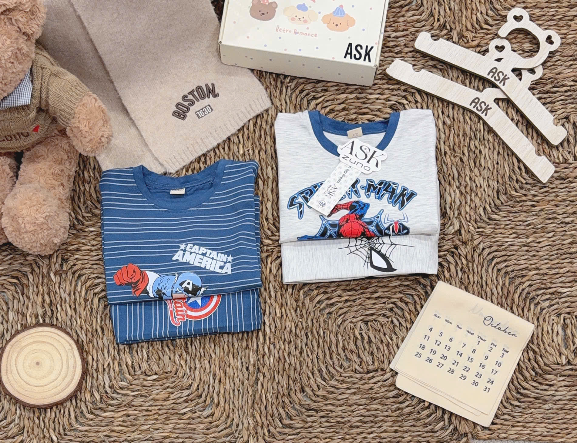 B940 - SET 2 BỘ BÉ TRAI SIÊU ANH HÙNG