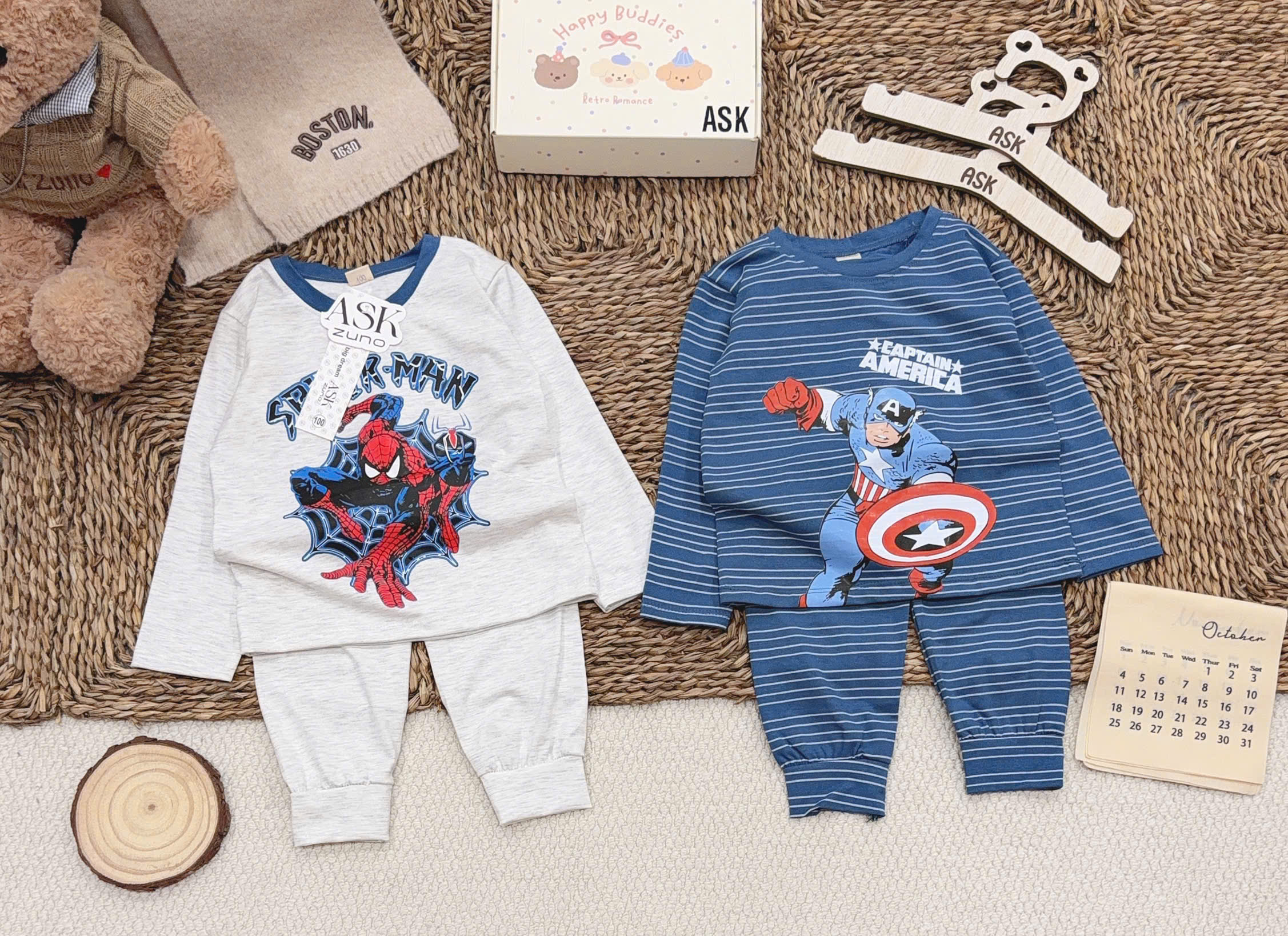B940 - SET 2 BỘ BÉ TRAI SIÊU ANH HÙNG