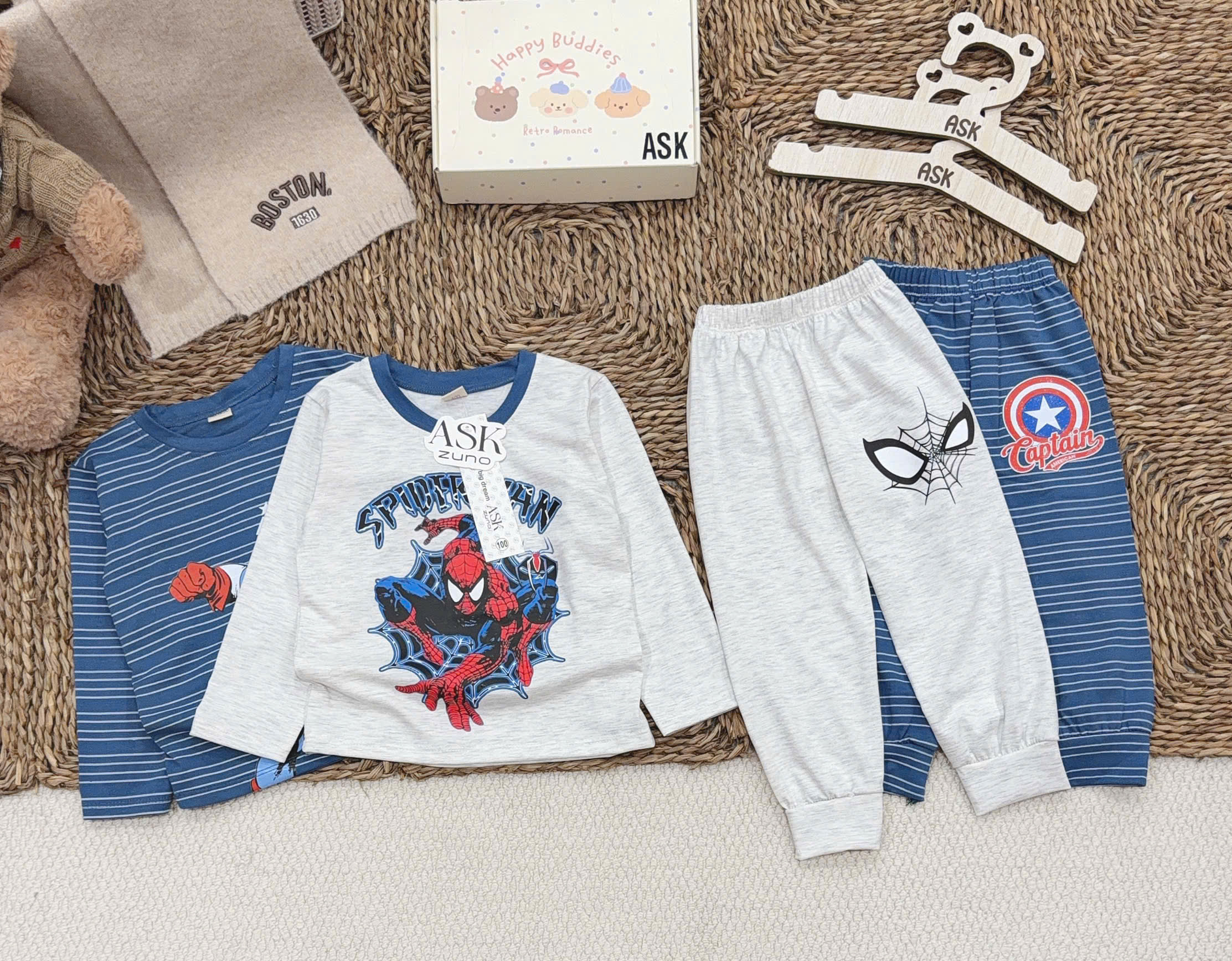 B940 - SET 2 BỘ BÉ TRAI SIÊU ANH HÙNG