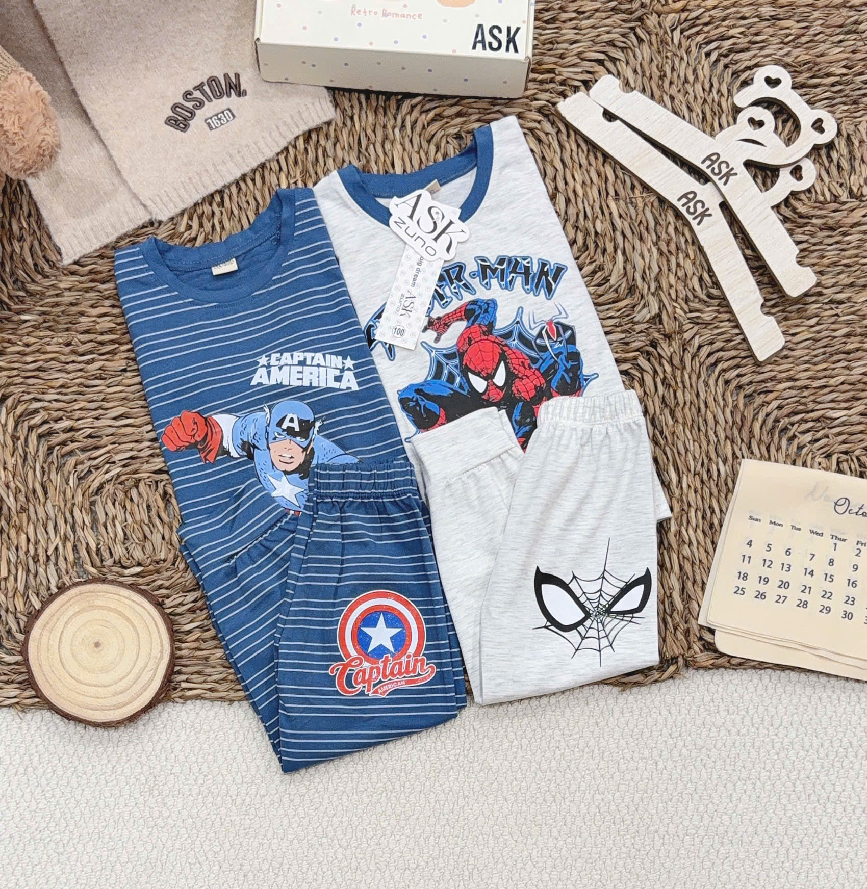 B940 - SET 2 BỘ BÉ TRAI SIÊU ANH HÙNG