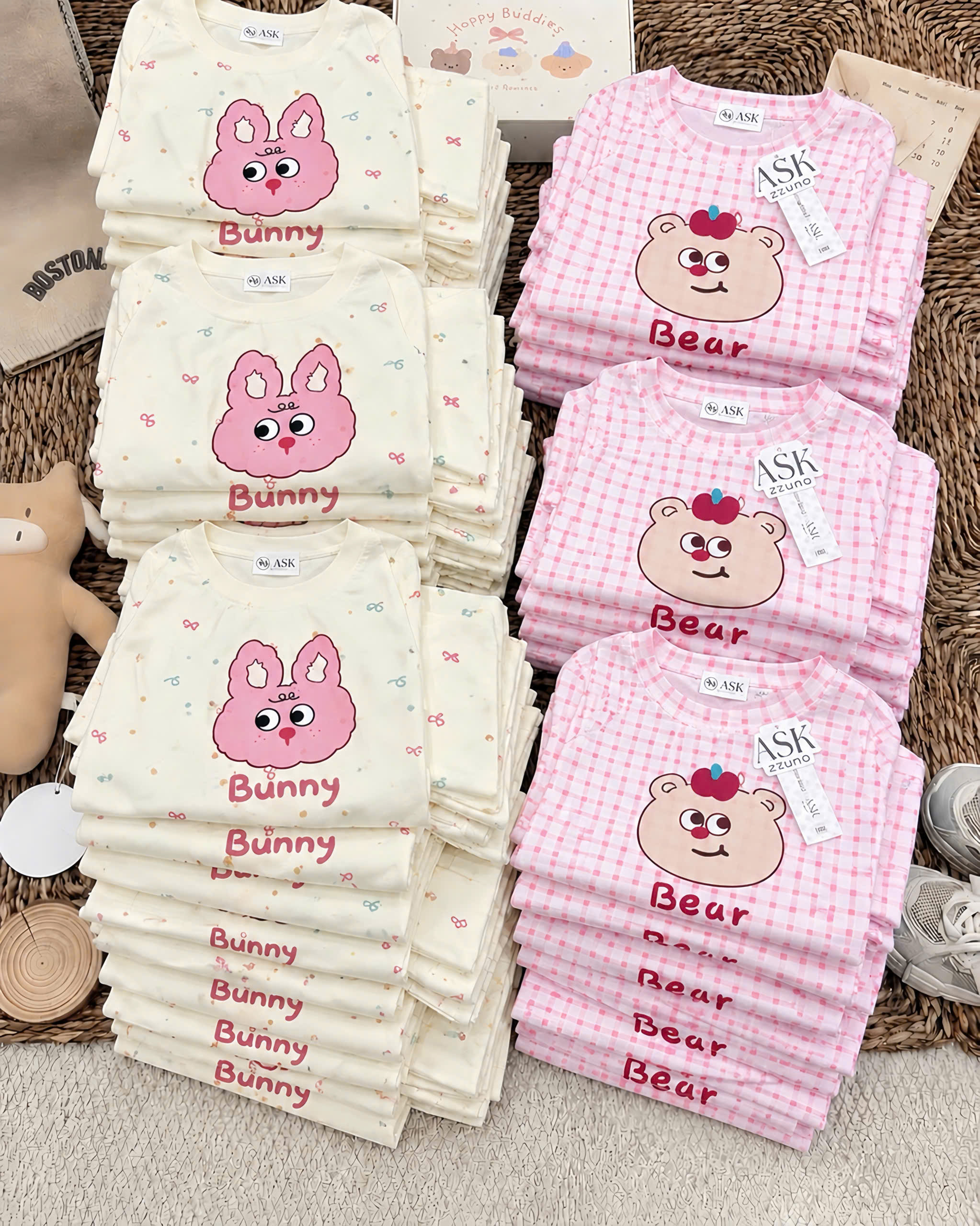B968 - SET 2 BỘ BUNNY BEAR