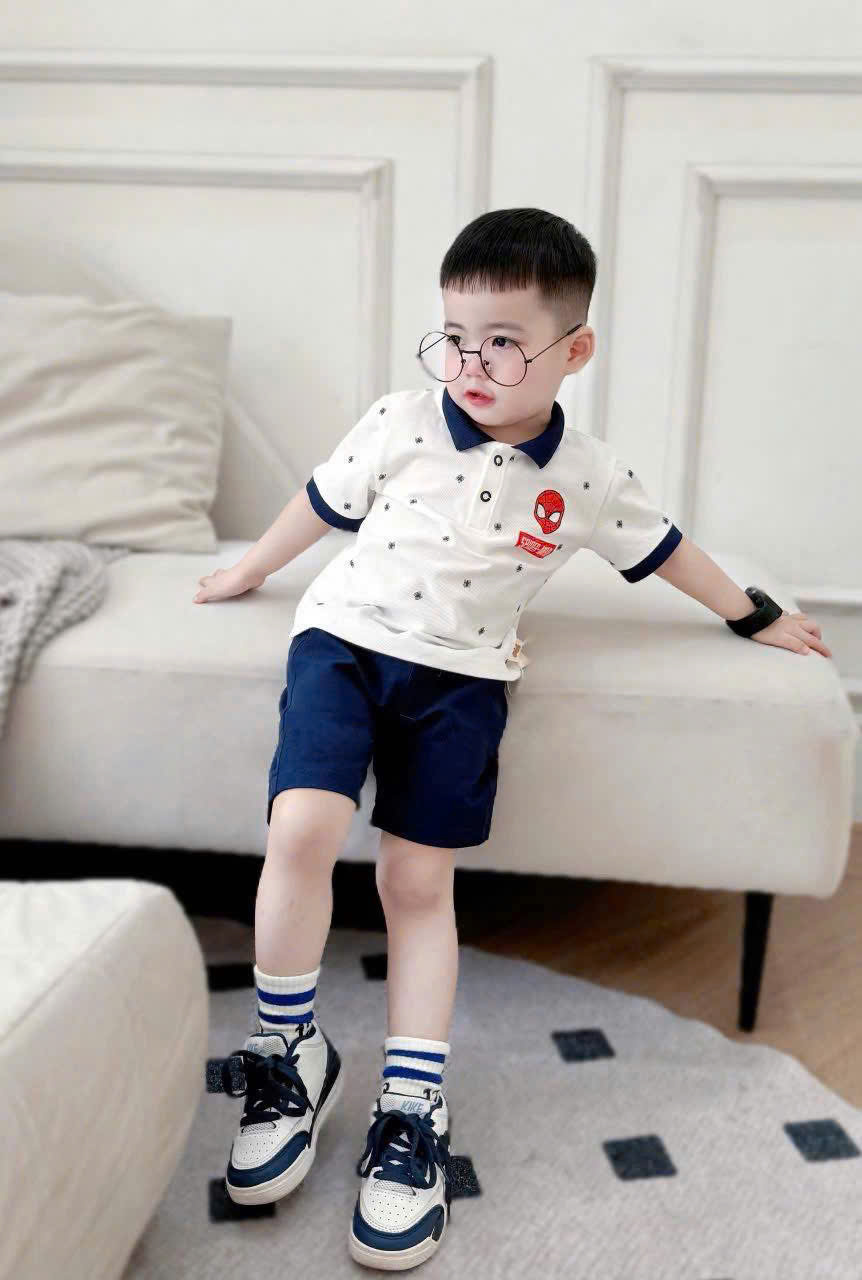 XẢ B969 - SET ÁO POLO MIX QUẦN THAN