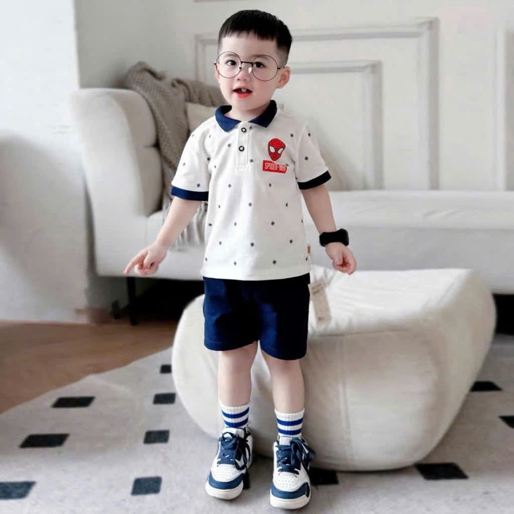 XẢ B969 - SET ÁO POLO MIX QUẦN THAN