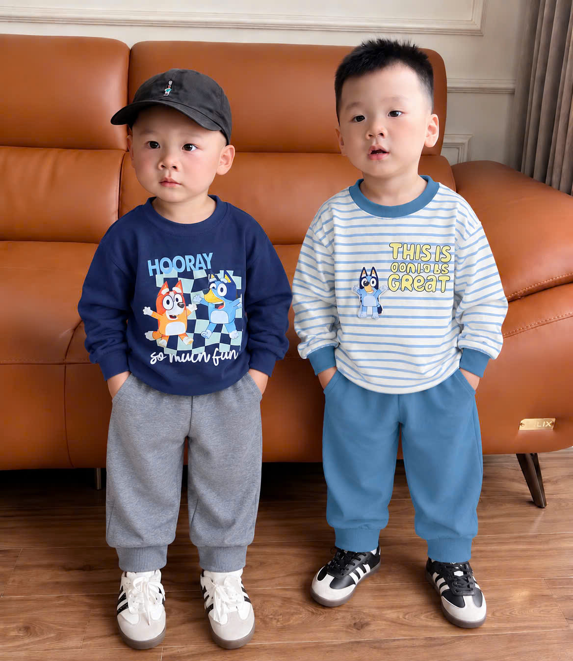 C178 - SET 2 BỘ BLUEY THAM XÁM