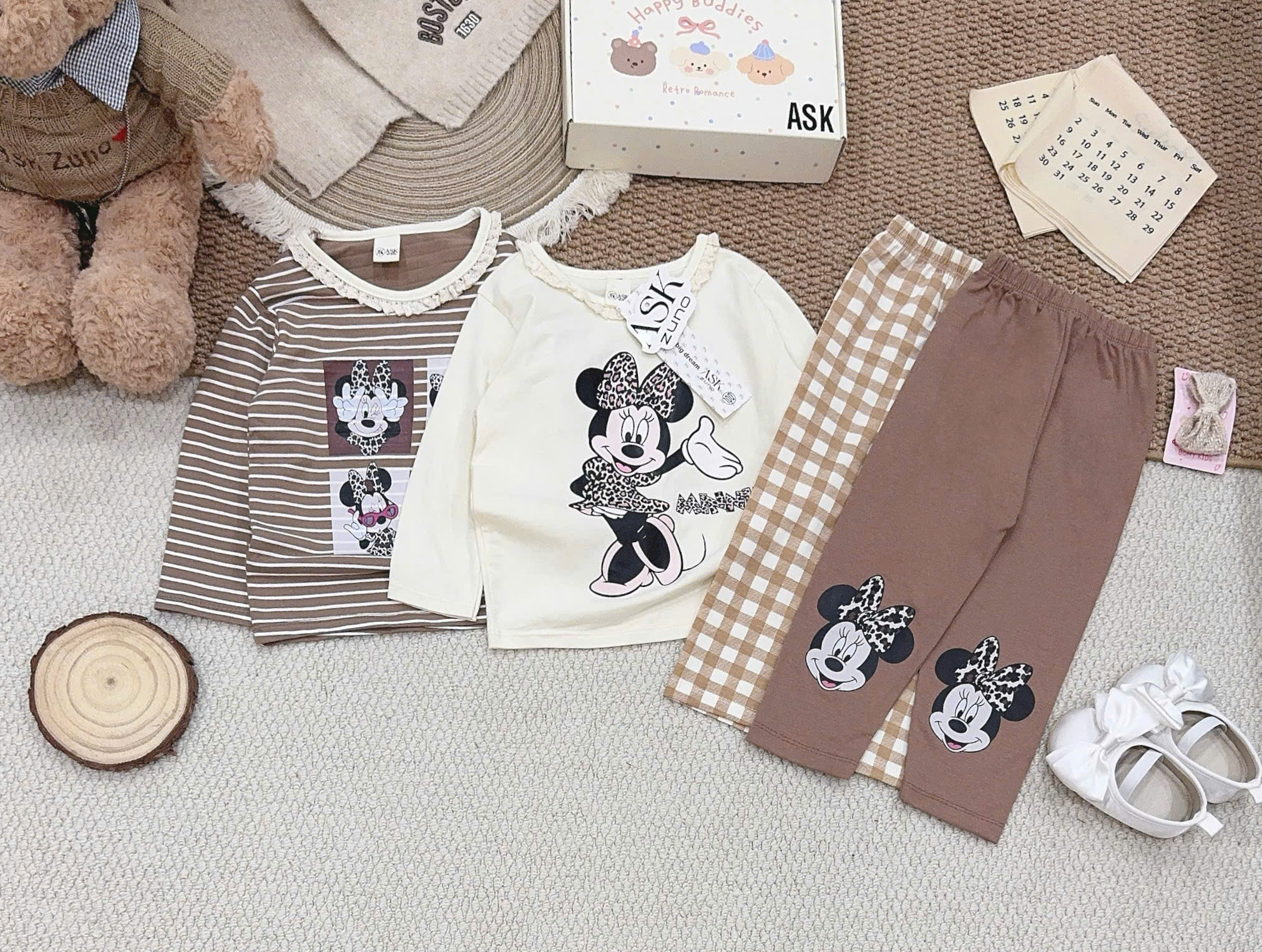 C196 - SET 2 BỘ MICKY NÂU BE