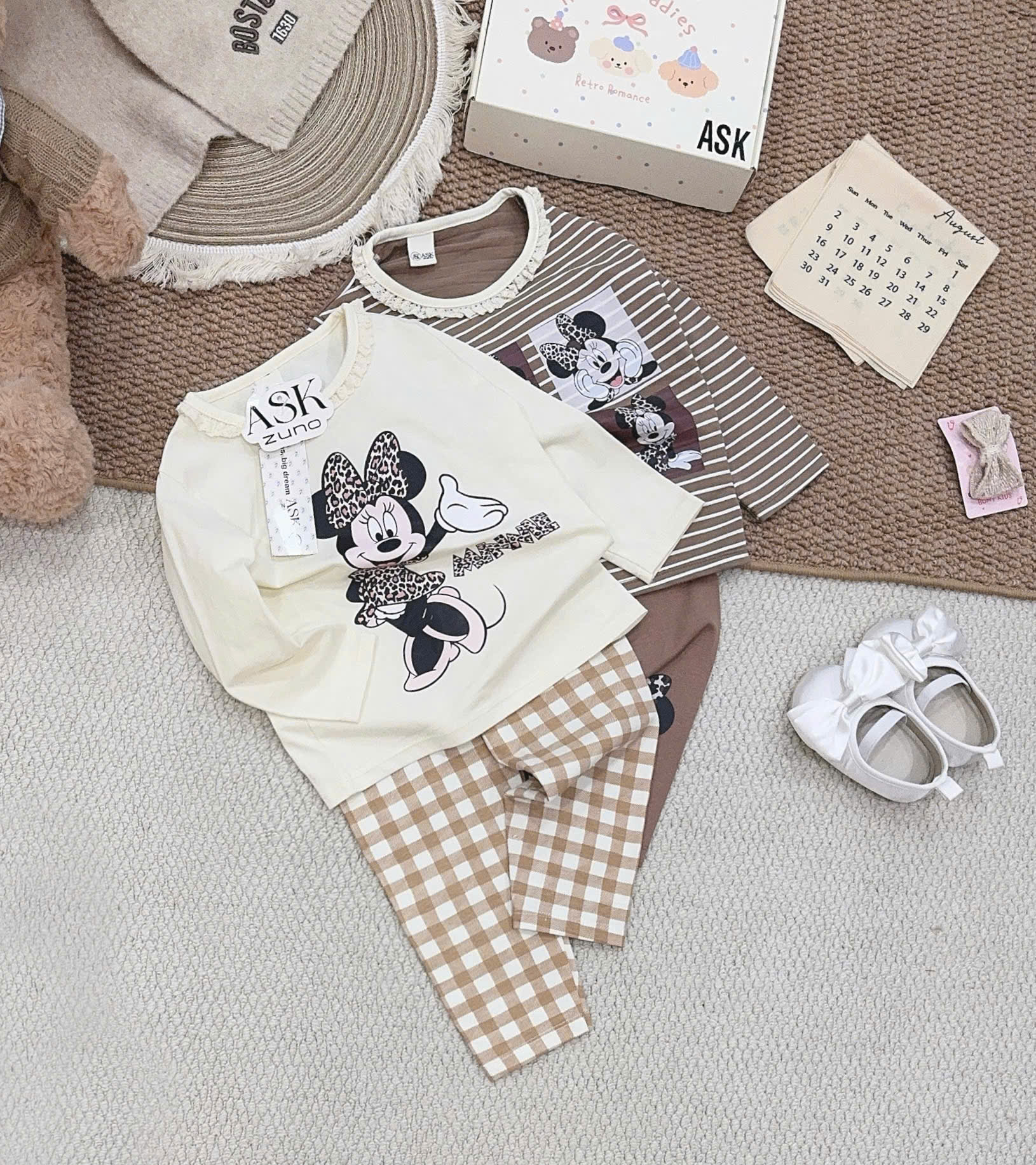 C196 - SET 2 BỘ MICKY NÂU BE