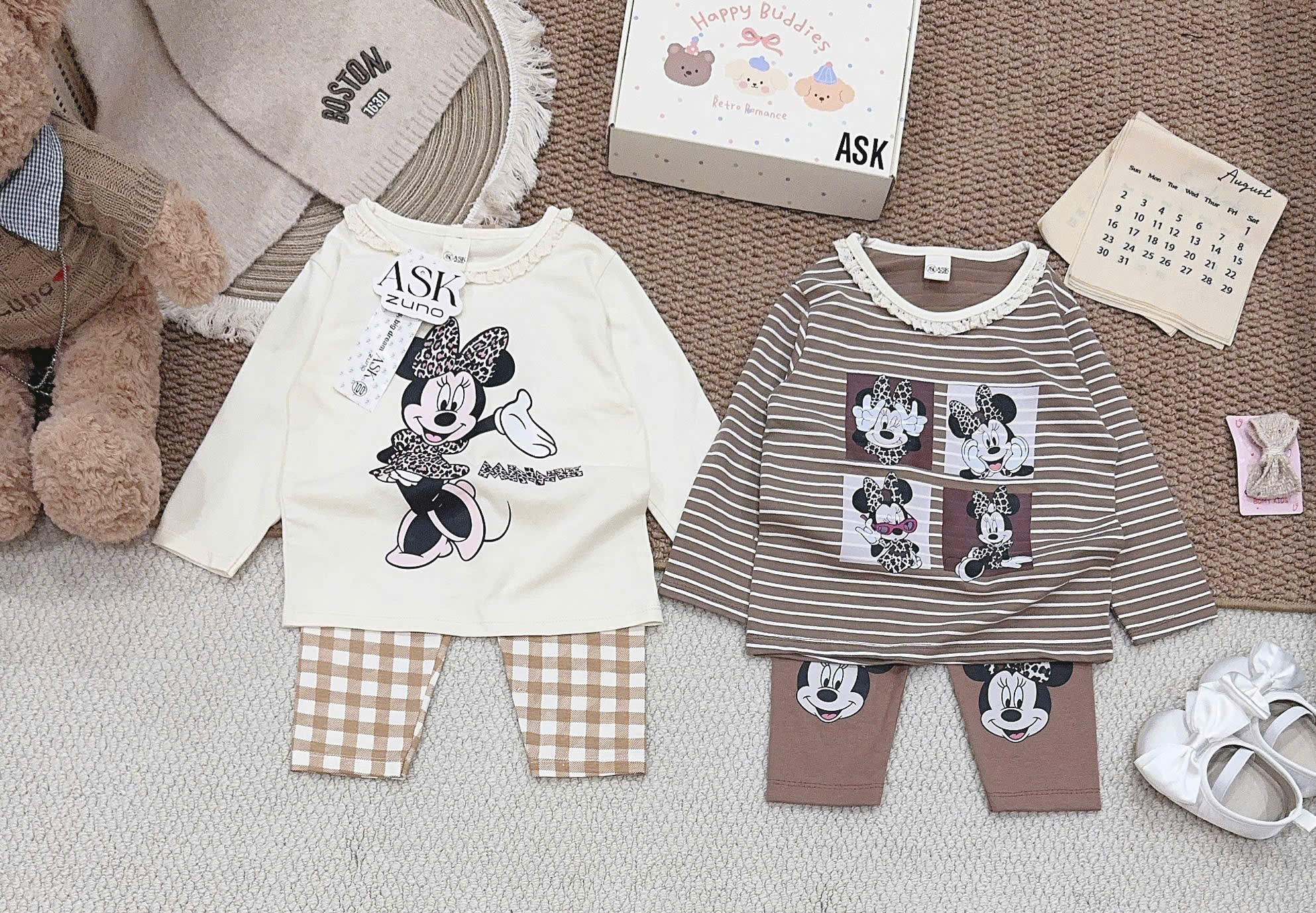 C196 - SET 2 BỘ MICKY NÂU BE