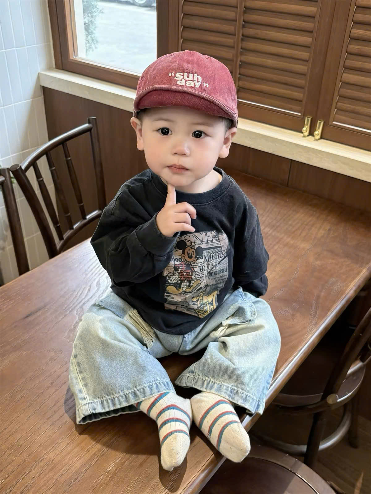 C209 - SET ÁO LOANG MICKEY QUẦN BÒ