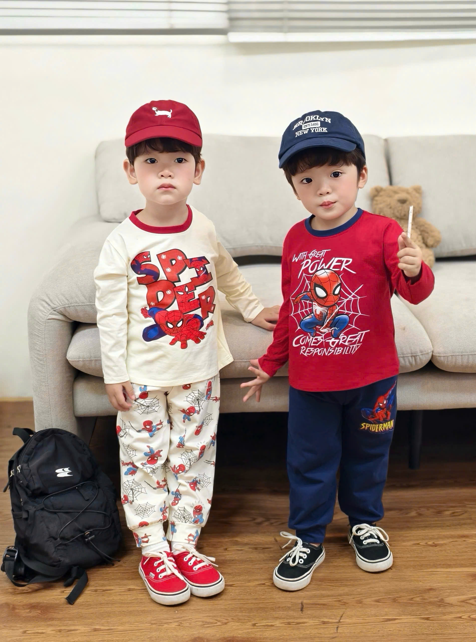 C418 - SET 2 BỘ DÀI TAY NGƯỜI NHỆN