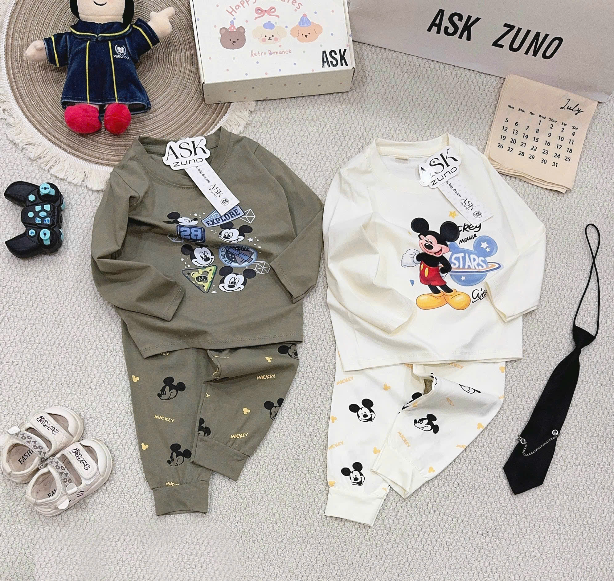 C91 - SET 2 BỘ MICKEY BE RÊU