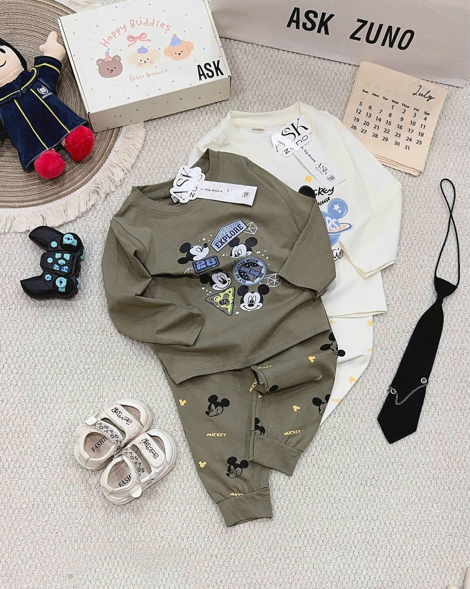 C91 - SET 2 BỘ MICKEY BE RÊU