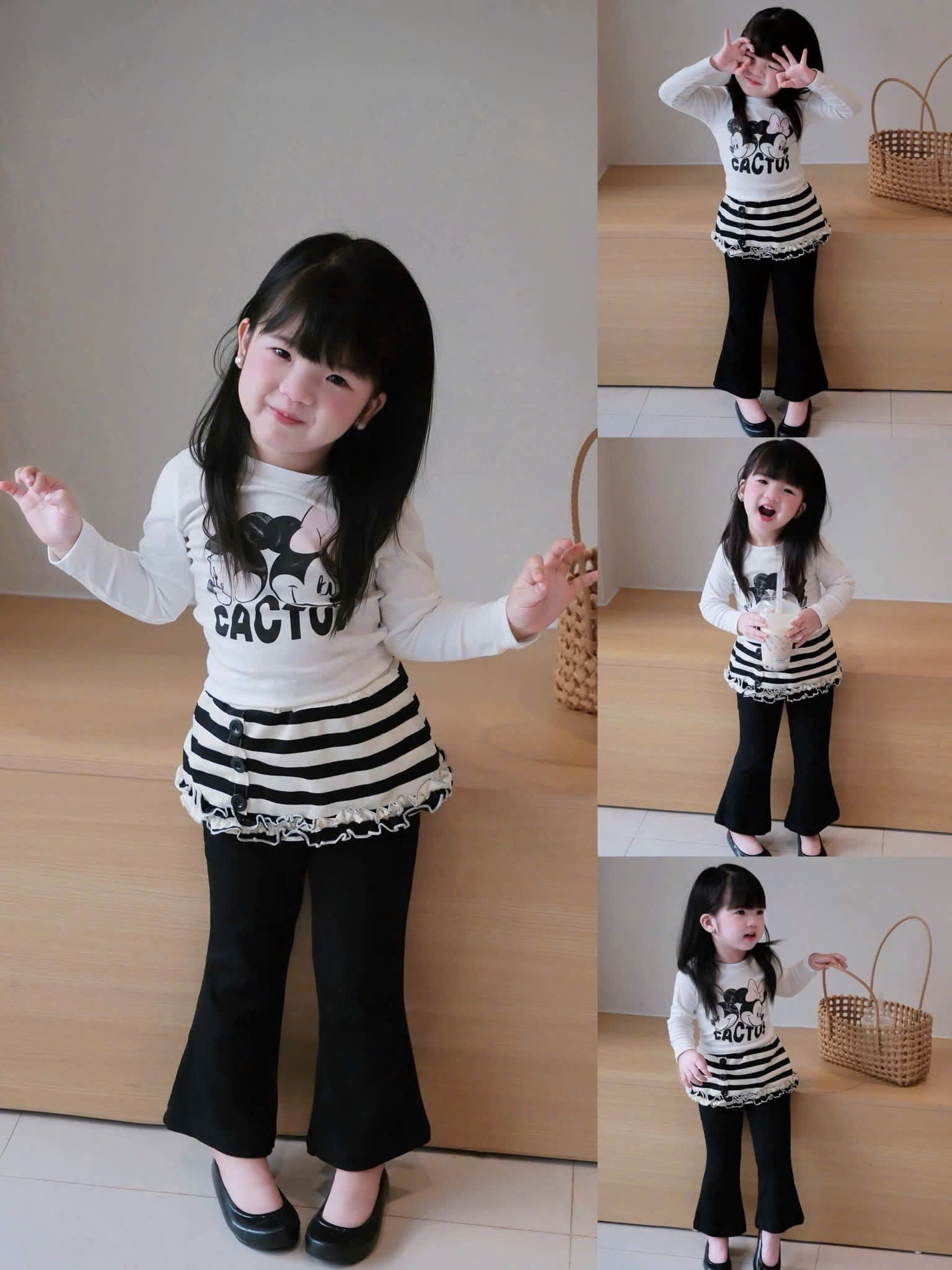A104 - SET ÁO MICKY CACTU QUẦN LOE