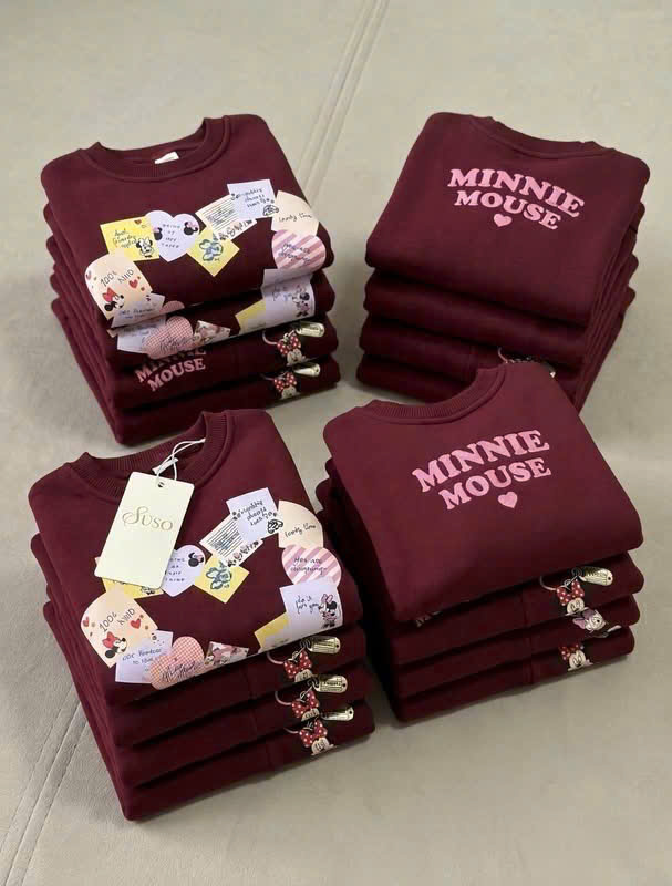 GOM A169 - BỘ NỈ ĐỎ MINNIE