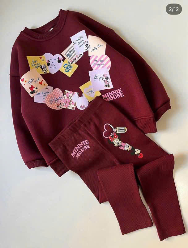 GOM A169 - BỘ NỈ ĐỎ MINNIE