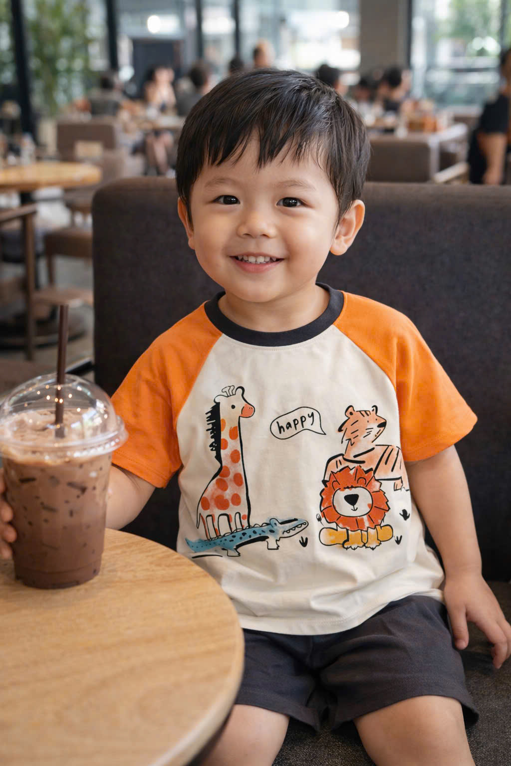 XẢ A183 - SET 2 BỘ HƯƠU SƯ TỬ HỔ TONE CAM ĐEN
