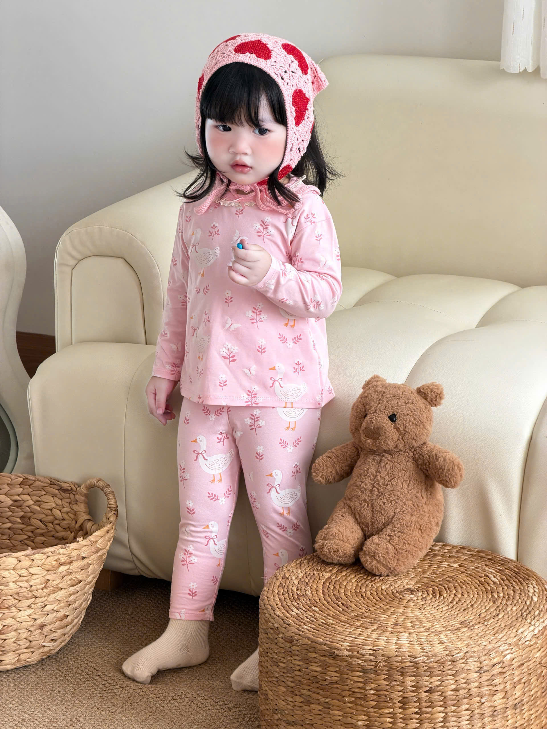 A203 - SET 2 BỘ VỊT HỒNG BI