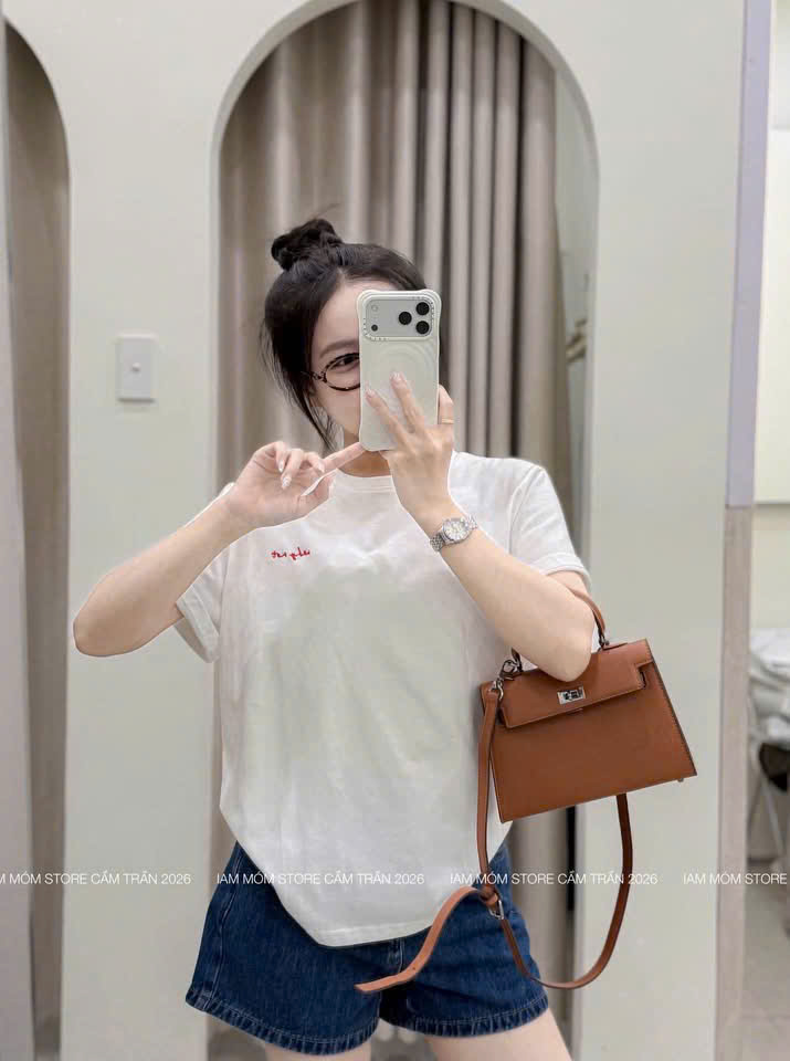 A343 - SET 3 ÁO CỘC TRẮNG THAN XÁM