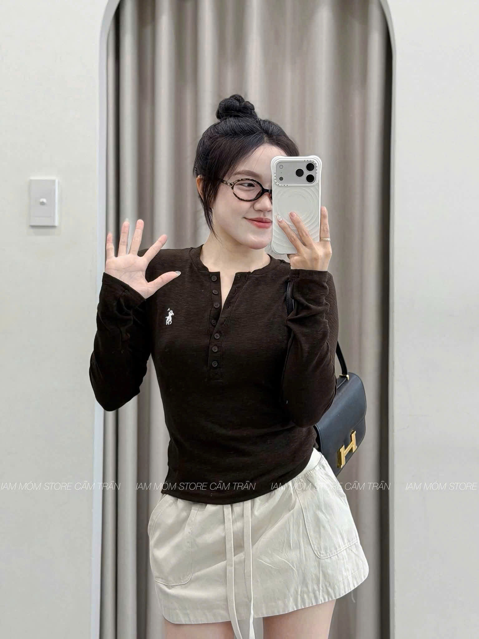 GOM A393 - ÁO THUN DÀI TAY CỔ TRỤ