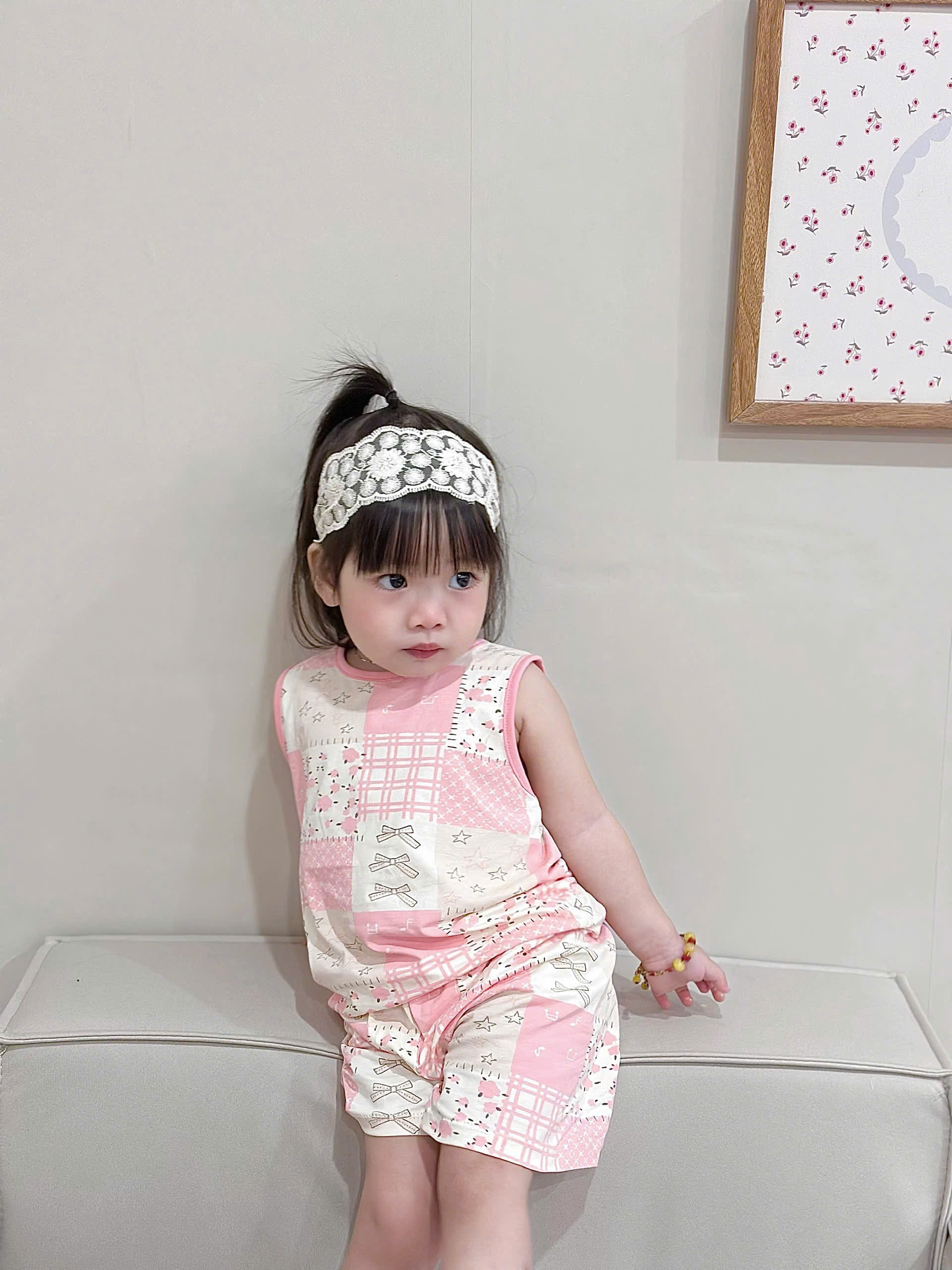 XẢ A423 - SET 2 BỘ SÁT NÁCH KITTY HỒNG ELSA XANH