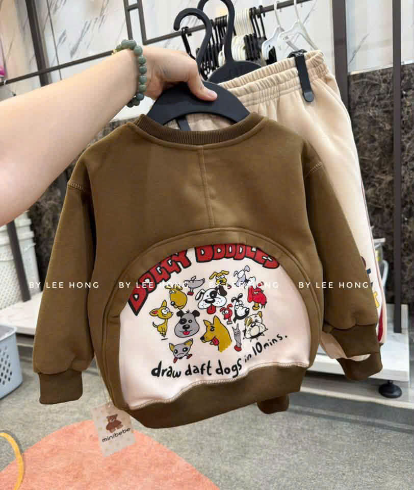 GOM A528 - BỘ NỈ NÂU BE DOD