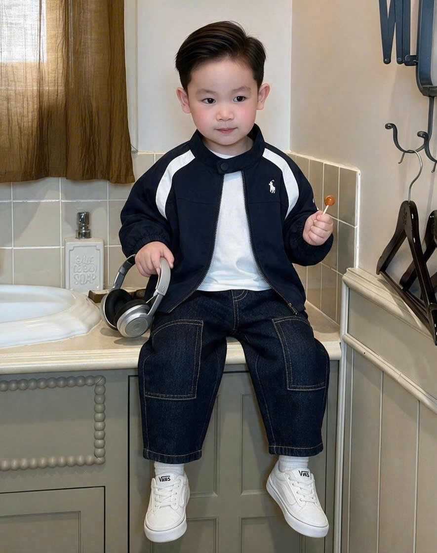 GOM A610 - ÁO KHOÁC PHA SỌC /