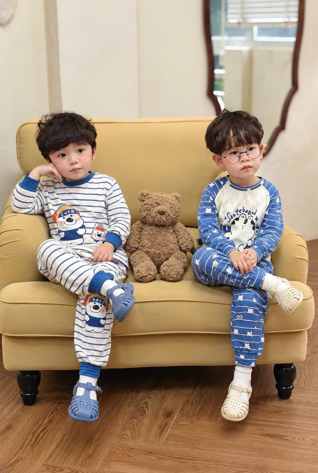 A612 - SET 2 BỘ GẤU XANH CUTE