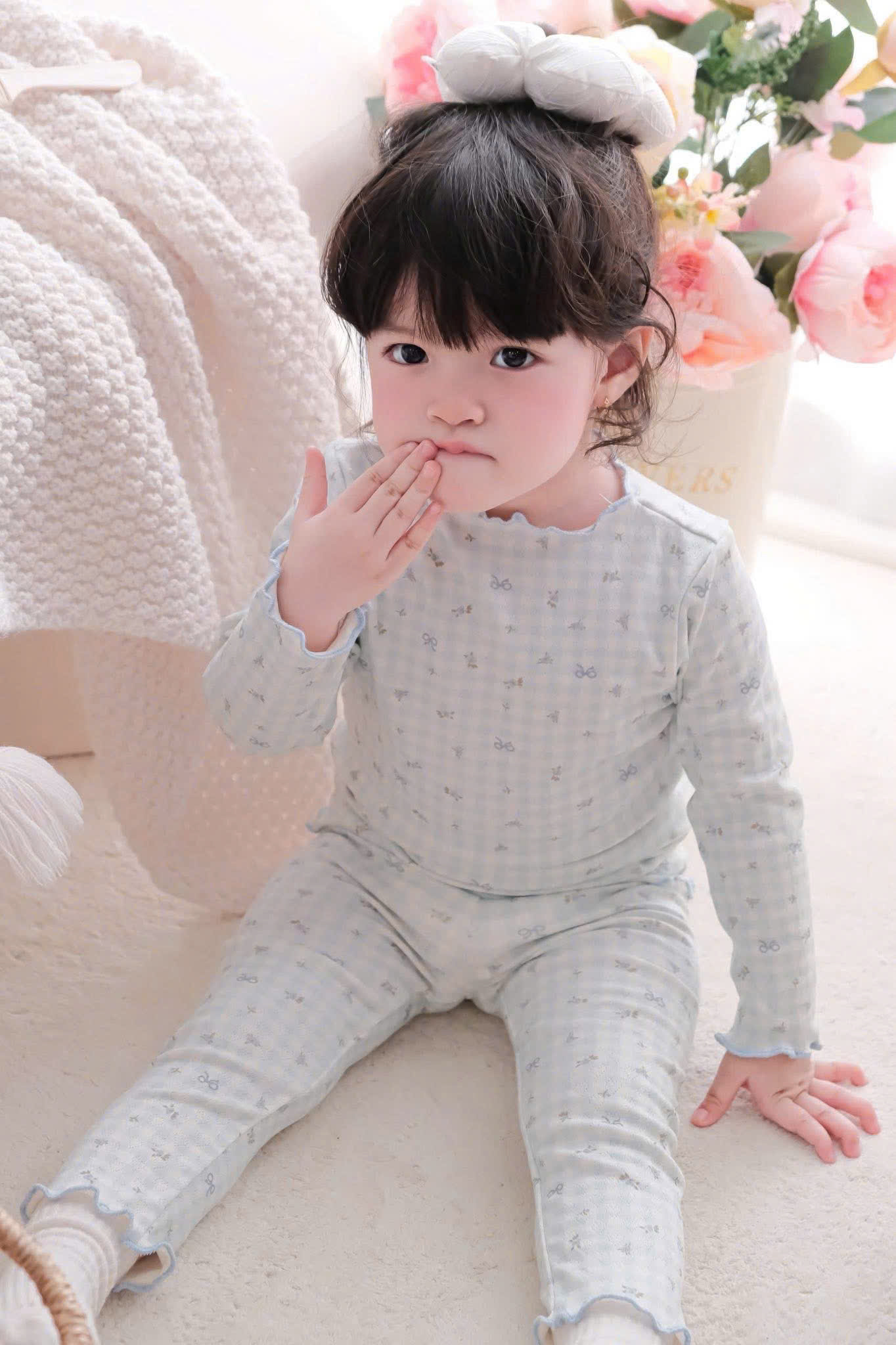 GOM A642 - SET 2 BỘ THÔNG HƠI HỌA TIẾT HOA NHÍ
