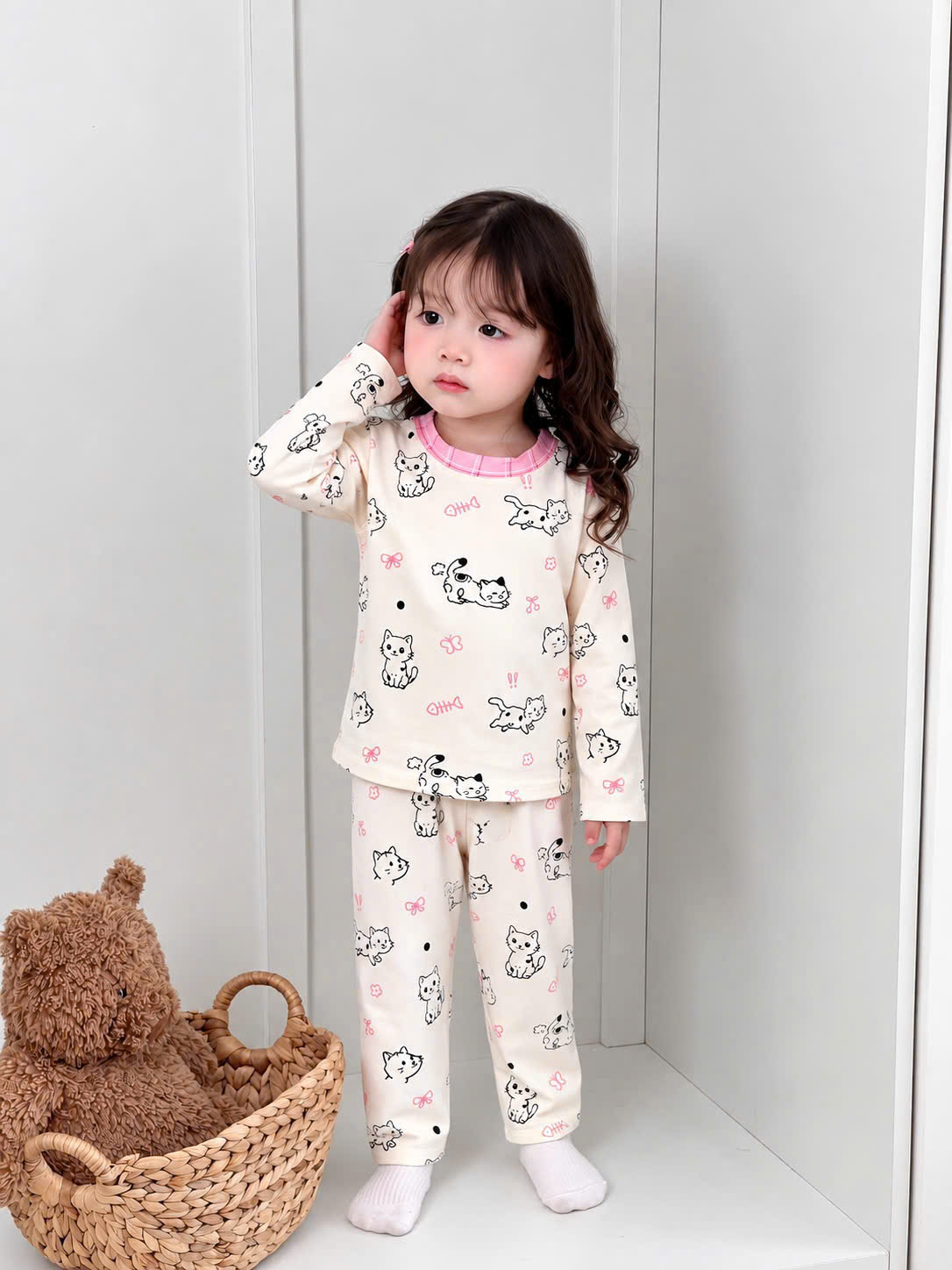 GOM A708 - SET 2 BỘ HỒNG BE DONUTS