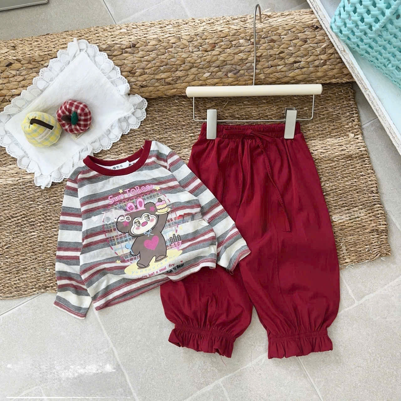 GOM A868 - SET ÁO PHÔNG GIẤY QUẦN BÈO