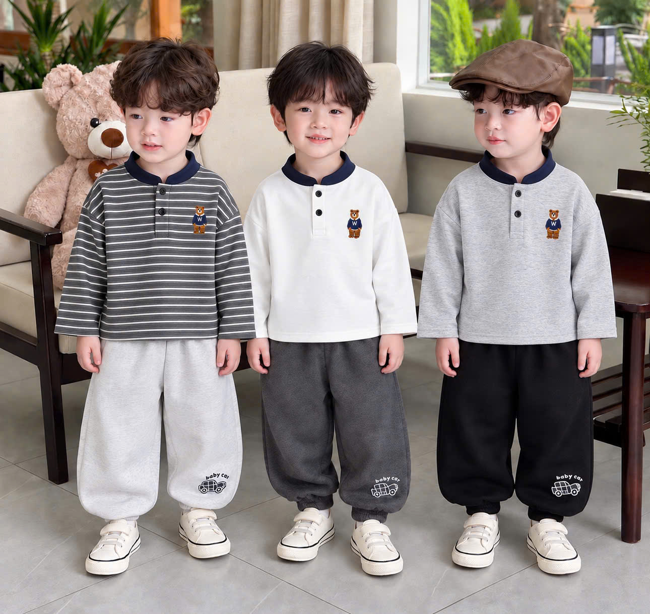 GOM B111 - SET 3 QUẦN NỈ BABY CAR