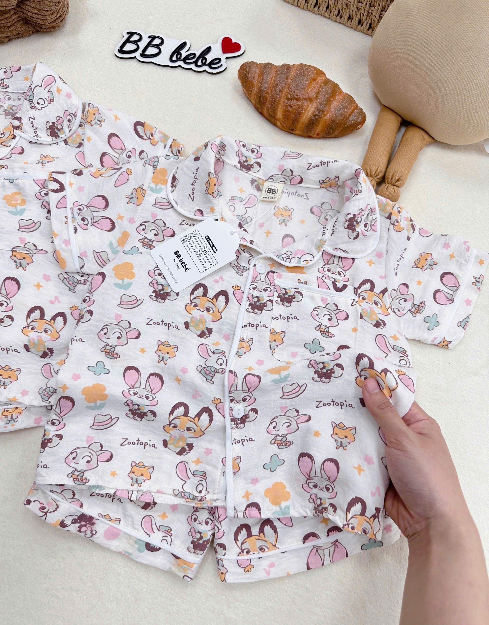 XẢ B198 - SET PIJAMA THỎ ZOOTAPIA
