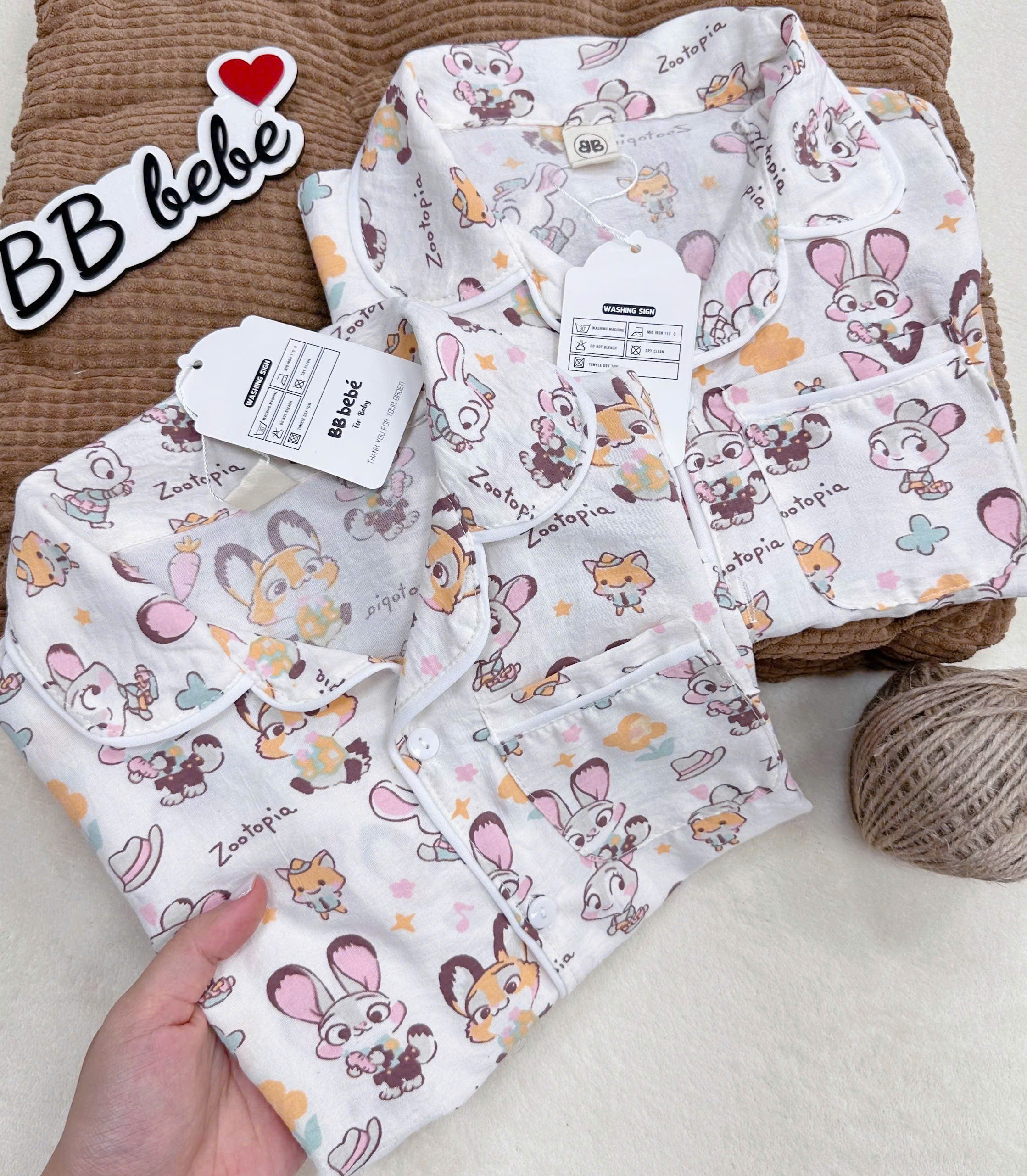 XẢ B198 - SET PIJAMA THỎ ZOOTAPIA