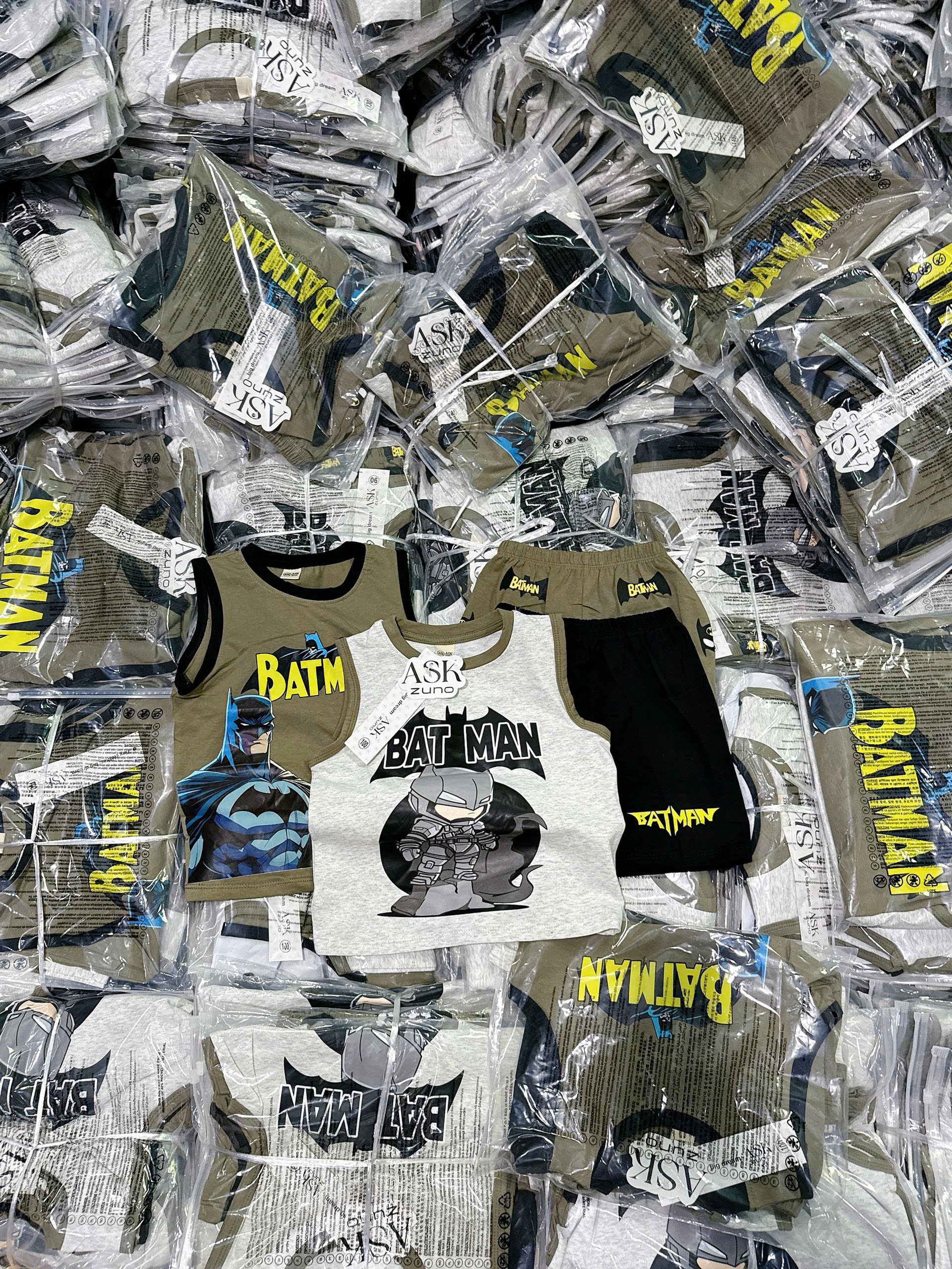 XẢ B239 - SET 2 BỘ BA LỖ BATMAN RÊU XÁM
