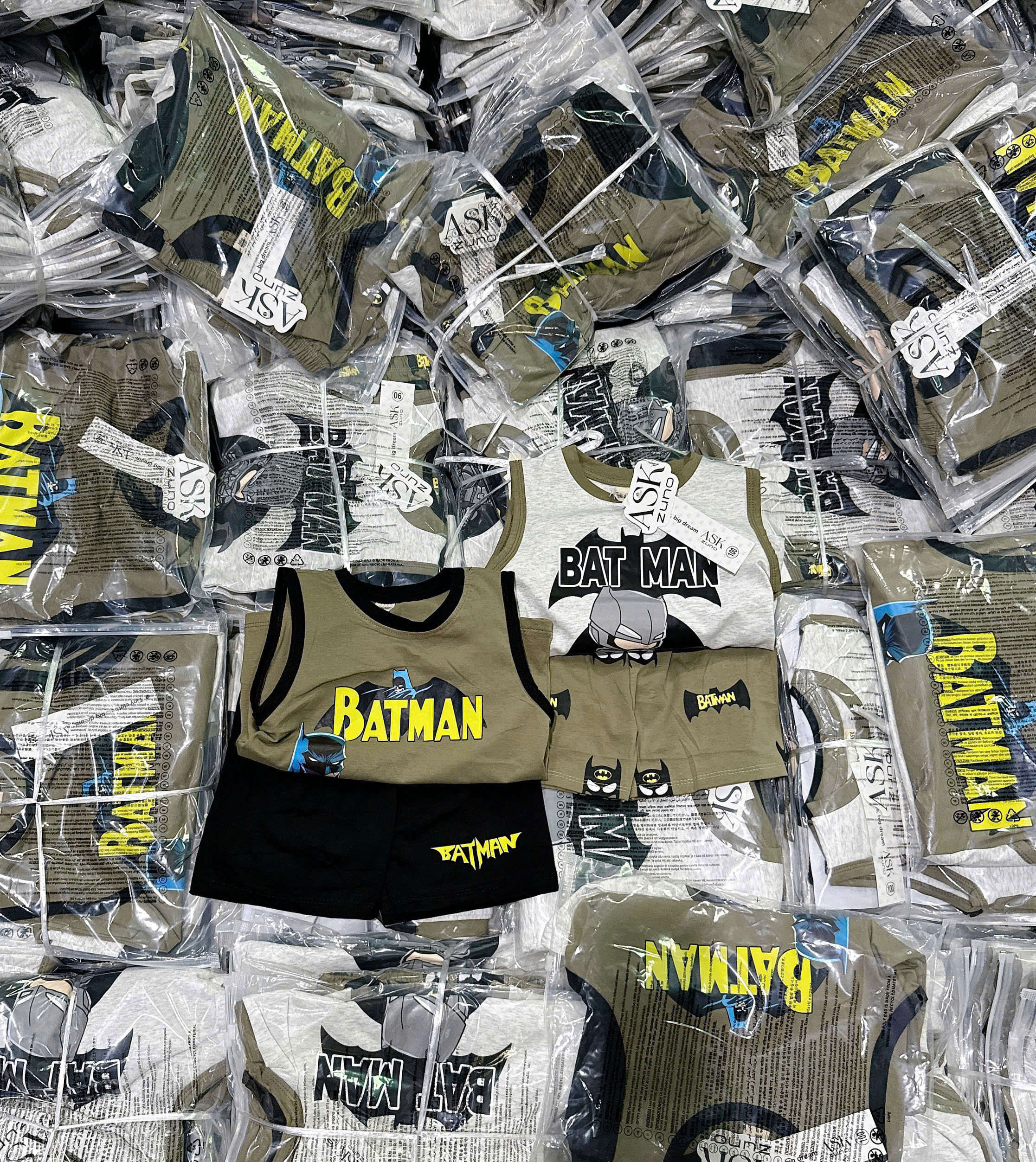 XẢ B239 - SET 2 BỘ BA LỖ BATMAN RÊU XÁM