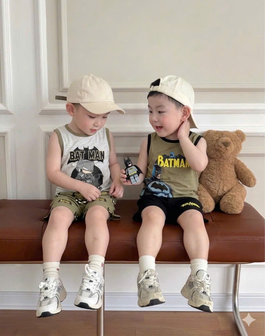 XẢ B239 - SET 2 BỘ BA LỖ BATMAN RÊU XÁM