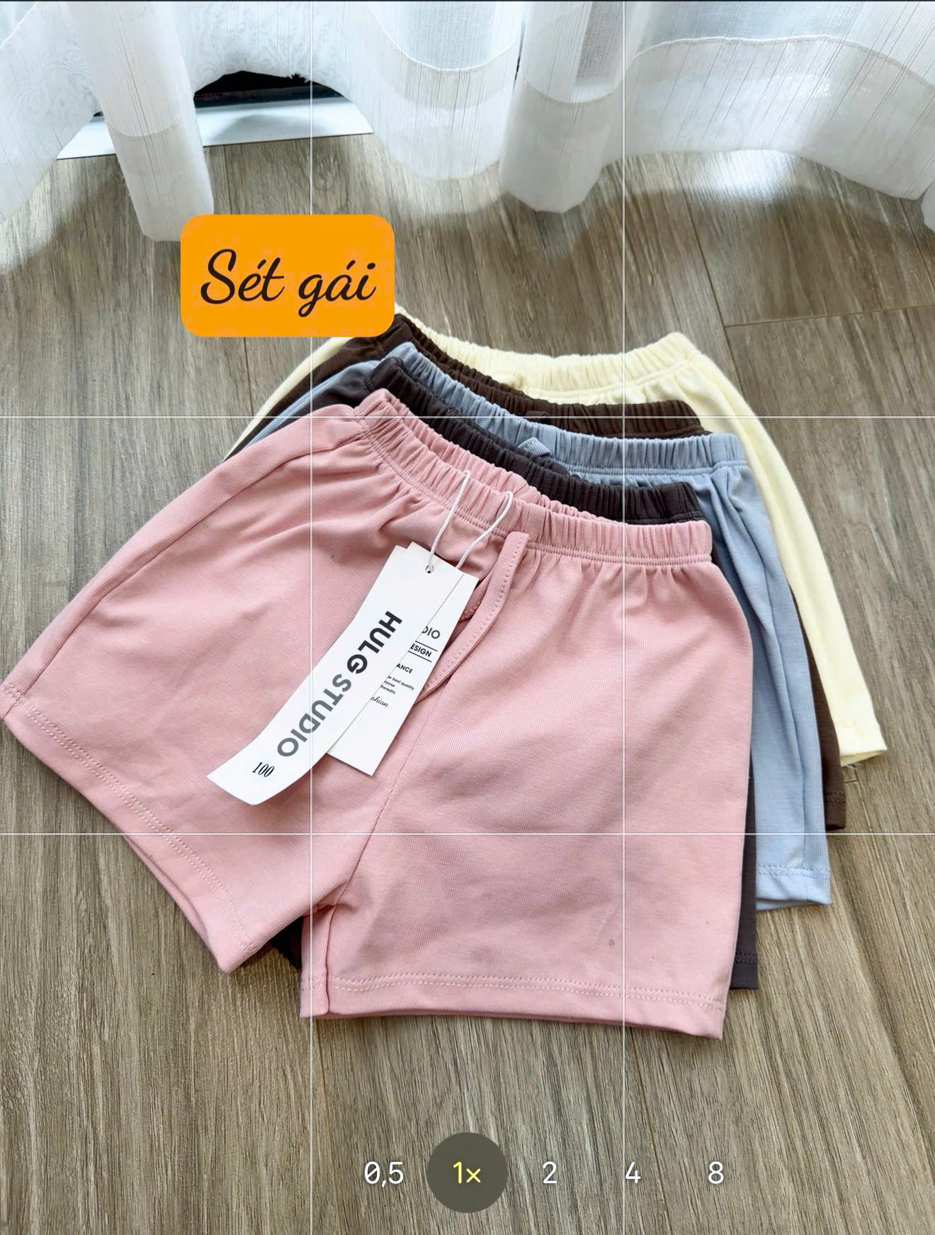 XẢ B243 - SET 5 QUẦN ZIP TRƠN MÀU BÉ TRAI BÉ GÁI