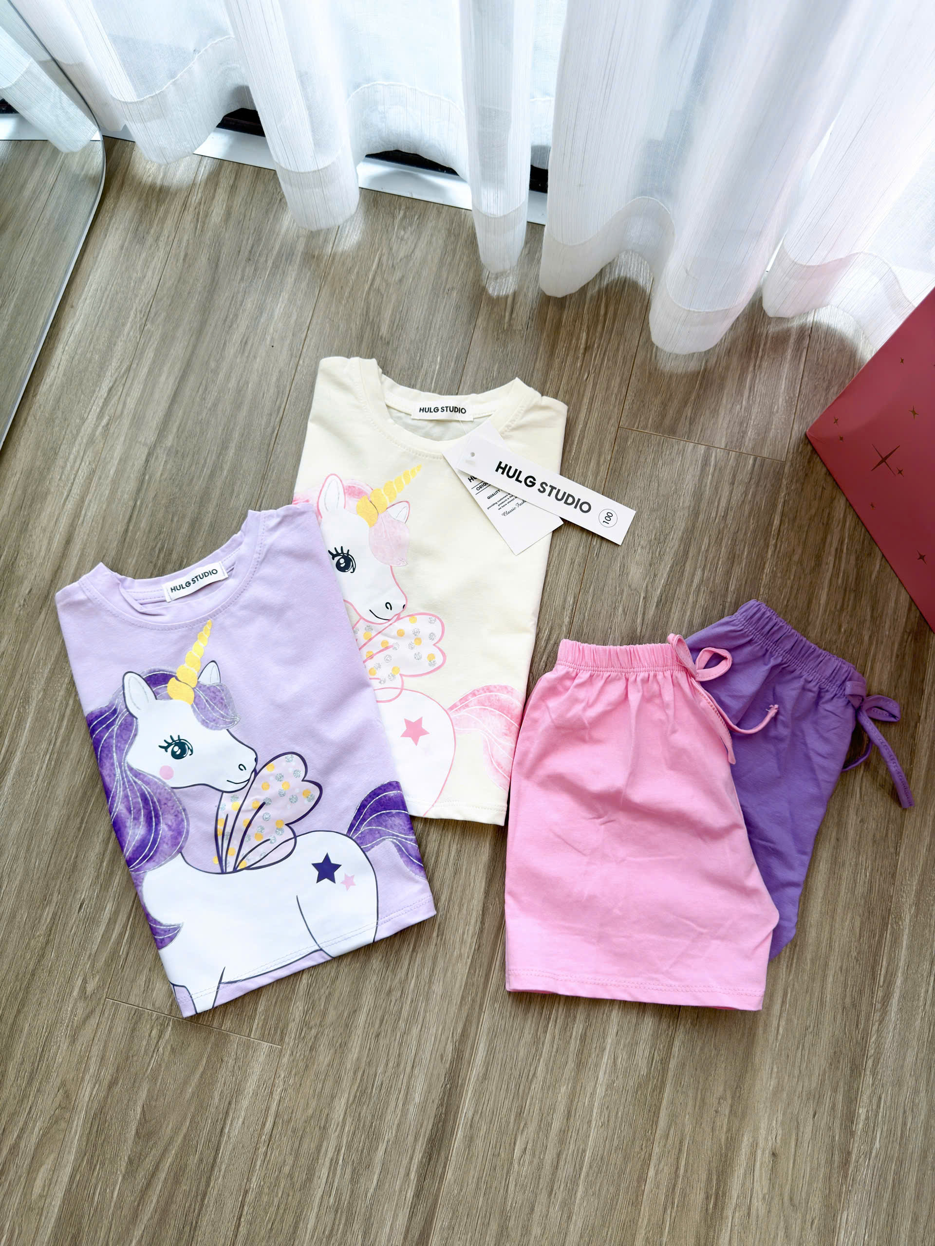 XẢ B410 - SET 2 BỘ CỘC NGỰA PONY HỒNG TÍM