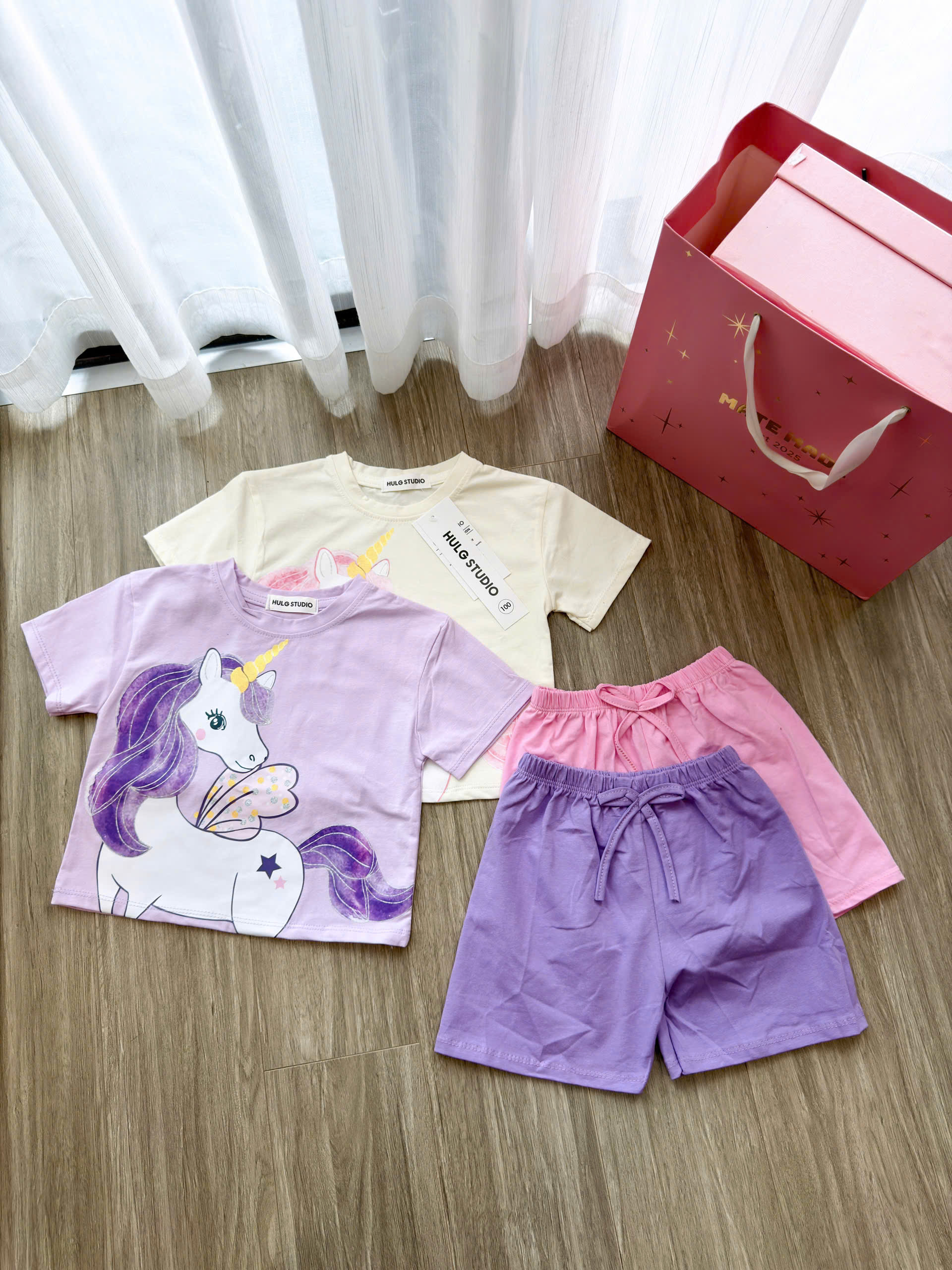 XẢ B410 - SET 2 BỘ CỘC NGỰA PONY HỒNG TÍM