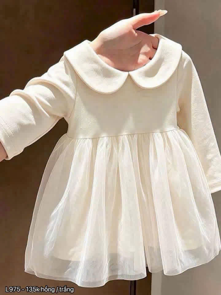 GOM B459 - VÁY CỔ SEN XÒE BỒNG