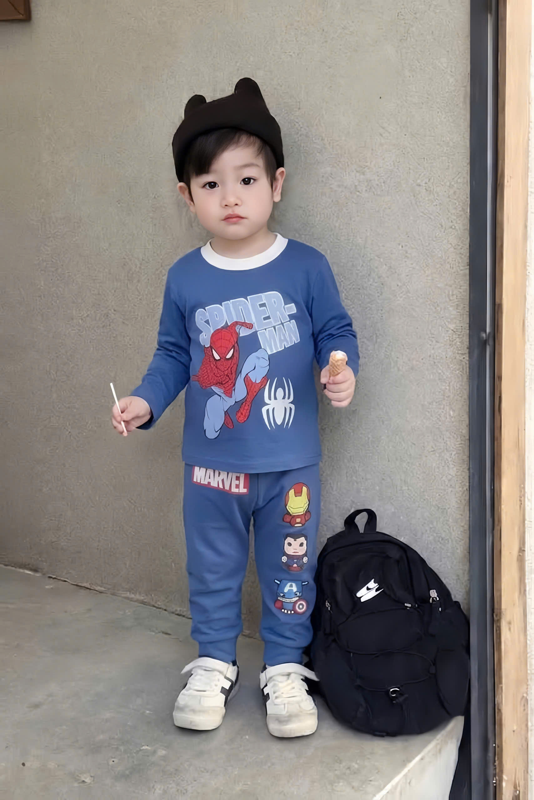 B501 - SET 2 BỘ MARVEL + SPIDER MAN CHO BÉ /