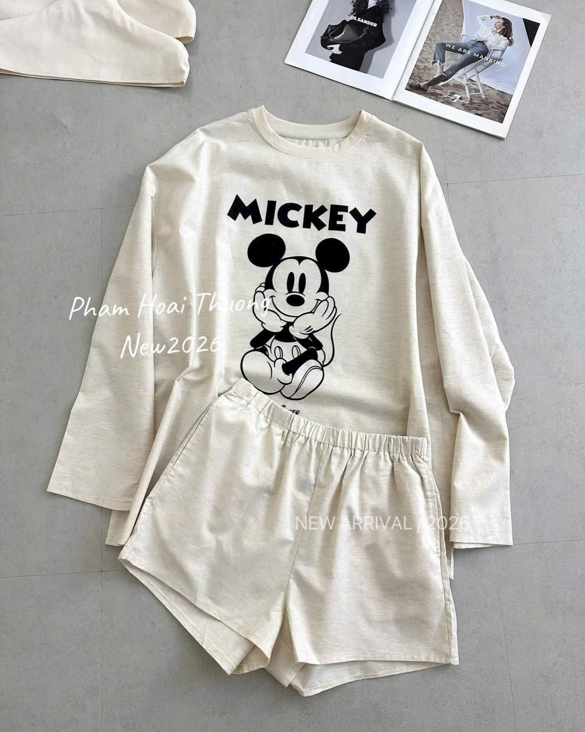 GOM B517 - SET BỘ NỮ MICKEY GIẤY