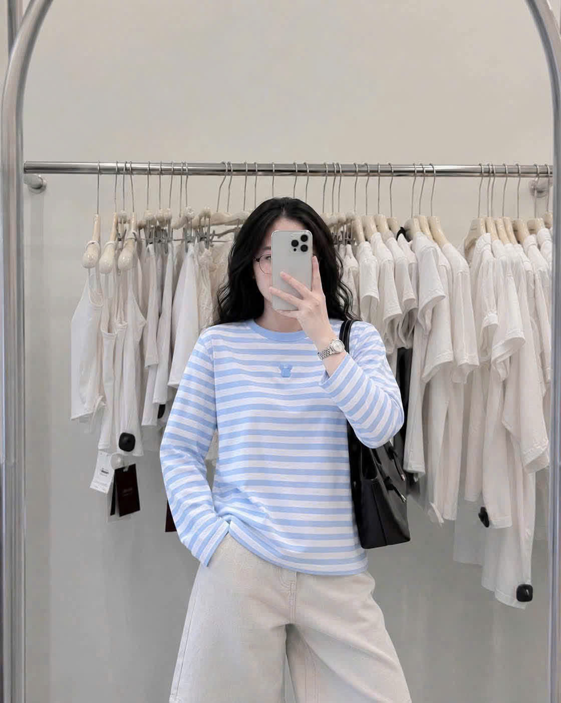 GOM B554 - SET 3 ÁO SỌC PASTEL VÀNG XANH HỒNG