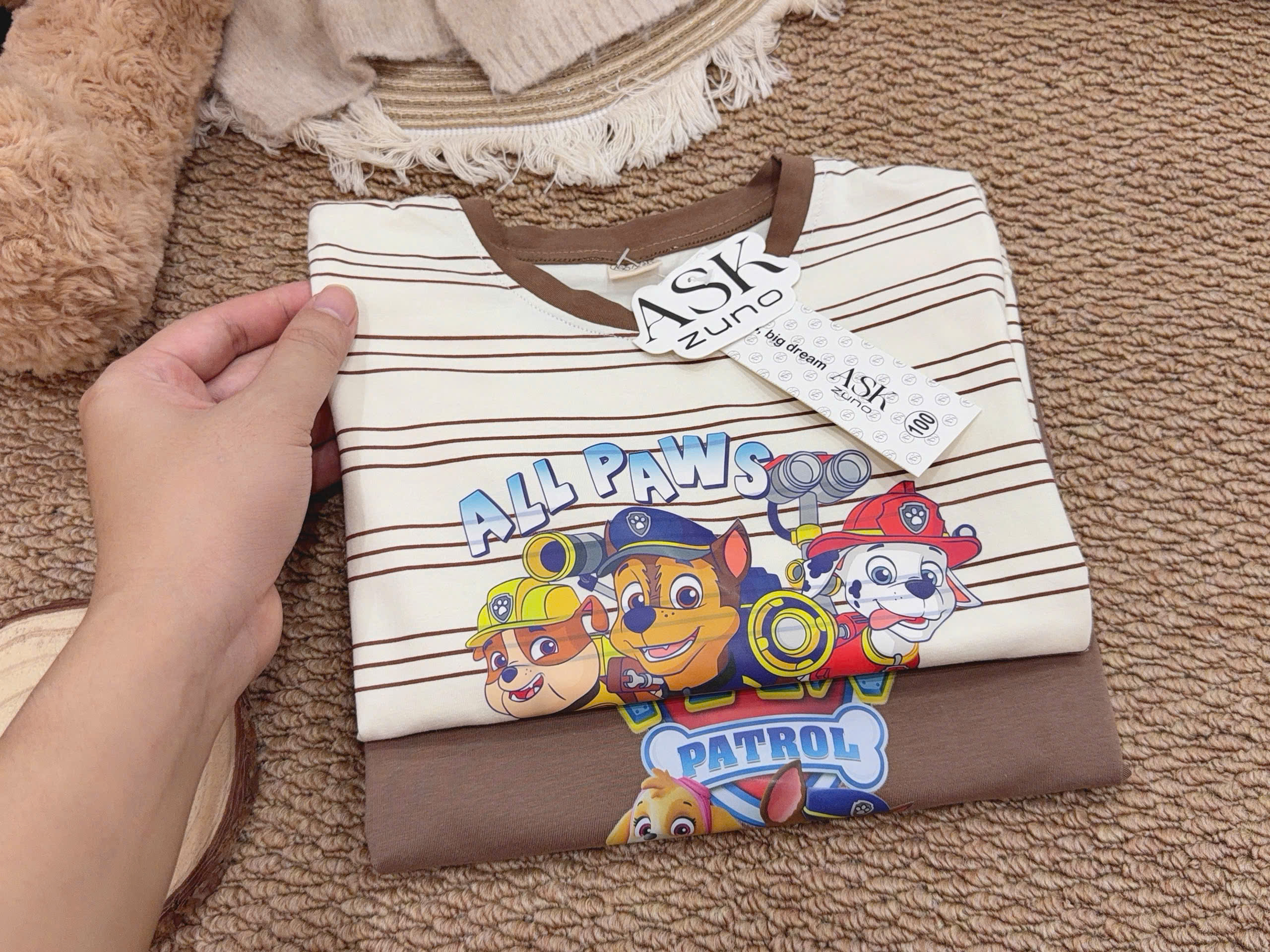 GOM B562 - SET 2 BỘ PAW PATROL NÂU BE