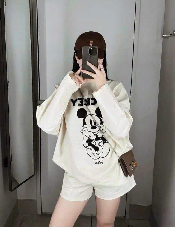 GOM B566 - SET BỘ MICKEY TRẮNG SZ CỦA CON