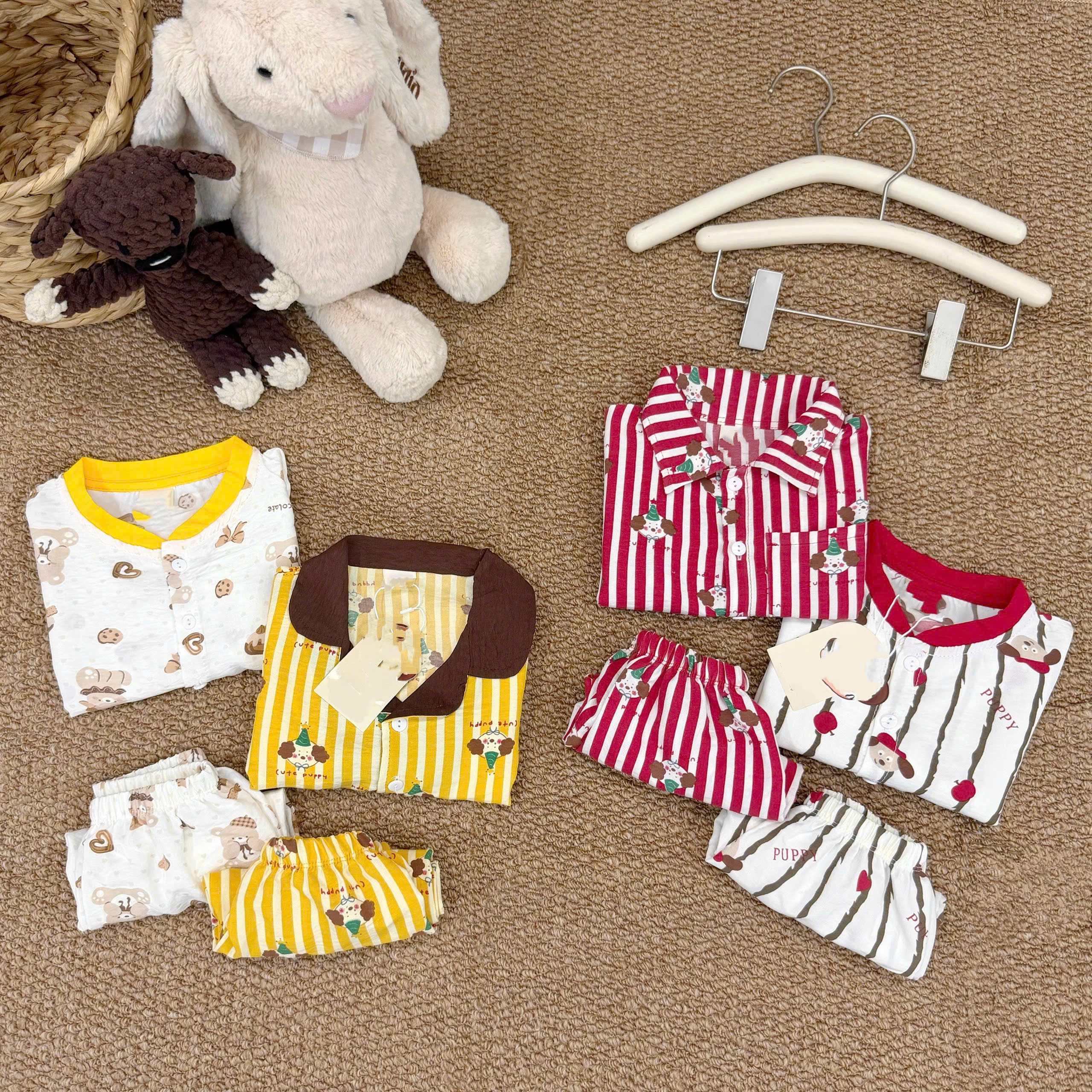 GOM B568 - SET 2 BỘ PIZAMA HOẠT HÌNH