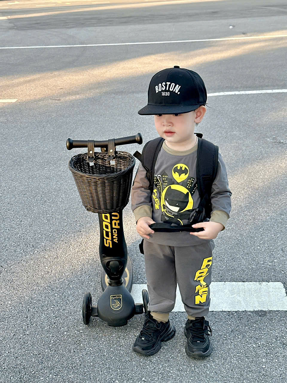 B579 - SET 2 BỘ BATMAN DÀI TAY XÁM RÊU