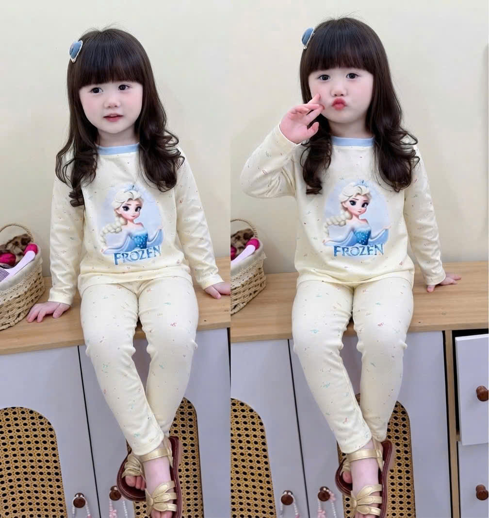 GOM B581 - SET 2 BỘ ELSA PROZEN KEM XANH DÀI TAY