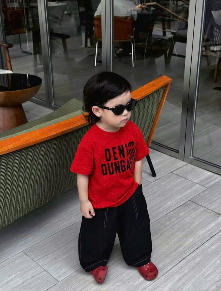 B582 - SET BỘ DENI CỘC TAY ĐỎ QUẦN JEAN