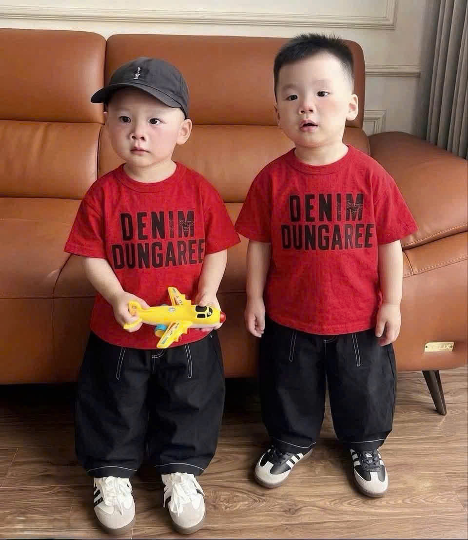 B582 - SET BỘ DENI CỘC TAY ĐỎ QUẦN JEAN